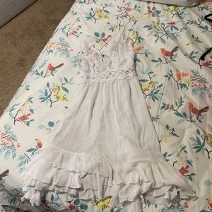 Free People white Adela dress - size XS